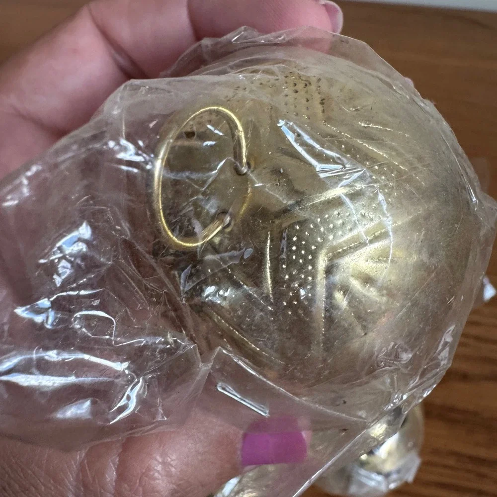Vintage Jingle Bells Lot of 20 Gold Tone 2.5 Inch Christmas Decor Ornaments